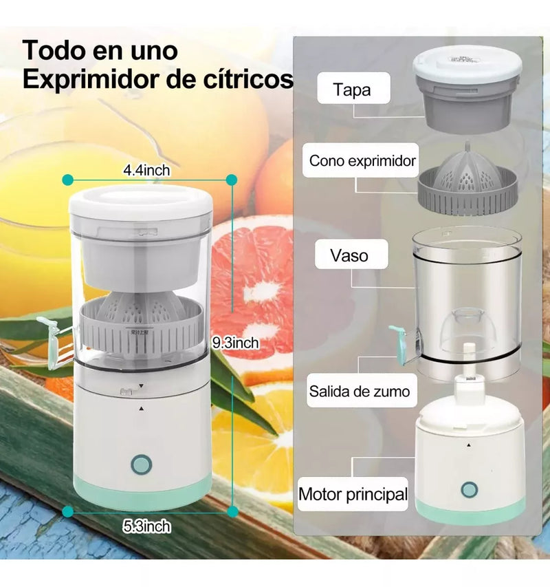 EXPRIMIDOR DE JUGOS ELECTRICO Y PORTATIL