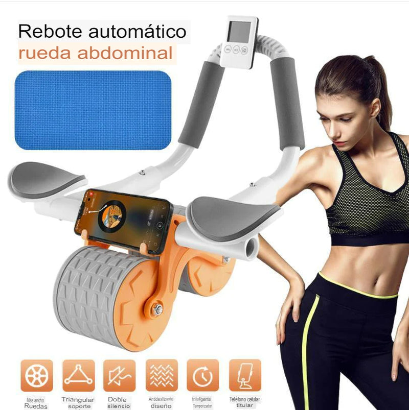 Ab Roller Rodillo Abdominales con Temporizador